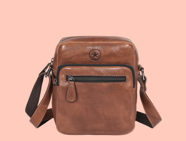 Venture Leather Messenger Bag - Aaron Leather Goods