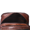 Alderway Brown Leather Commuter Backpack