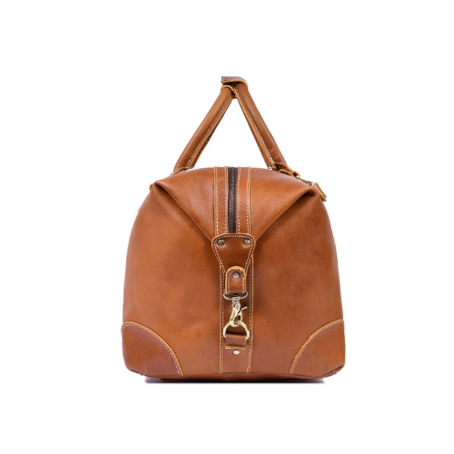 Vintage Style Full-Grain Leather Duffle Bag for Travel & Gym - Aaron Leather Goods