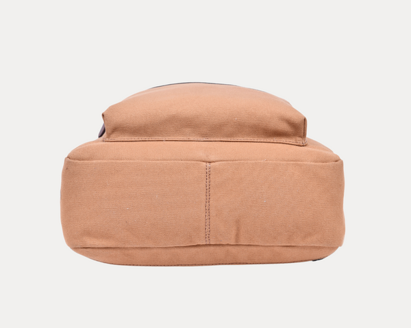Premium Canvas Backpack with Leather Detailing – Durable Travel, School & Work Bag for Men & Women