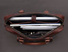 Miramas Leather Office Bag – Walnut Brown - Aaron Leather Goods