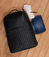 Atria Upcycled Leather Trolley Bag - Black - Aaron Leather Goods