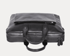 Genuine Black Leather Laptop Bag for Men – Slim Office Briefcase with Shoulder Strap | Professional Business Travel Work Bag - Aaron Leather Goods