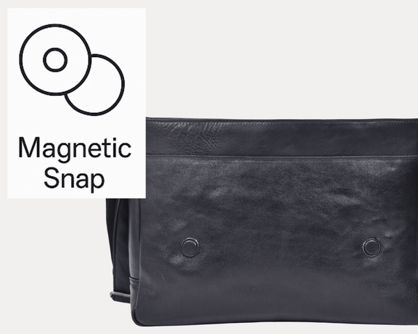 Premium Black Leather Messenger Bag Laptop Shoulder Briefcase for Men & Women - Aaron Leather Goods