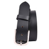 Handcrafted Genuine Black Leather Belt for Men – Classic Full Grain Leather Dress & Casual Belt with Premium Gift Box