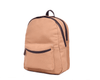 Premium Tan Canvas Backpack with Leather Zipper - Aaron Leather Goods