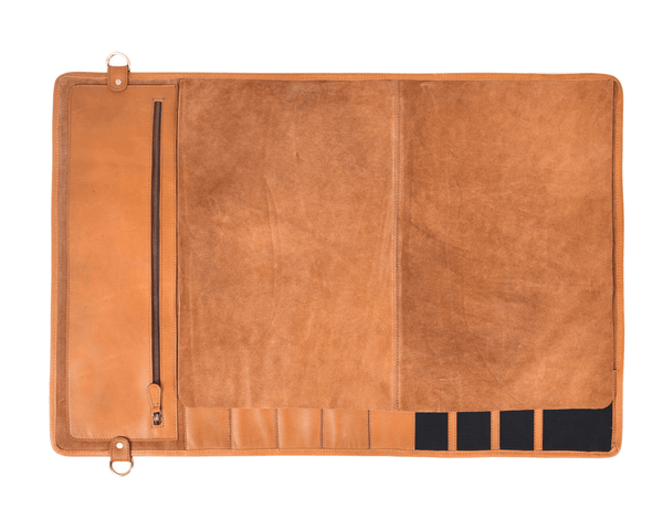 Premium Leather Knife Roll Bag for Chefs | Aaron Leather Goods USA - Aaron Leather Goods