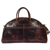 Vintage Leather Weekender Duffel Bag – Large Handmade Travel Bag for Men & Women