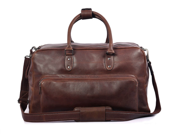 Leather Duffle Bag - Aaron Leather Goods