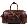 Bordeaux Leather Duffle Bag – Walnut Brown - Aaron Leather Goods