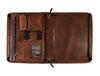 Vittoria Leather Organizer - Chestnut - Aaron Leather Goods