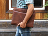 Vittoria Leather Organizer - Chestnut - Aaron Leather Goods