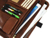 Vittoria Leather Organizer - Chestnut - Aaron Leather Goods