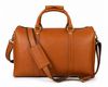 Leather Weekender Duffel Bag