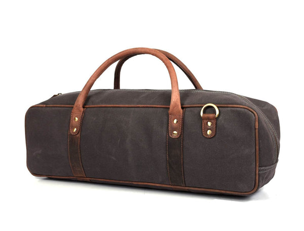 Malaga Canvas Knife Bag - Grey - Aaron Leather Goods