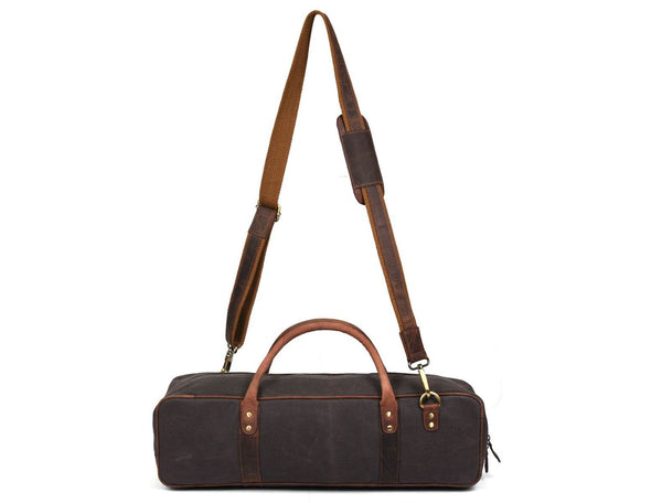 Malaga Canvas Knife Bag - Grey - Aaron Leather Goods