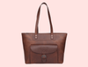 Velour Leather Tote Bag - Aaron Leather Goods