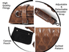 Arctic Blade Quilted Leather Knife Roll - Sienna - Aaron Leather Goods