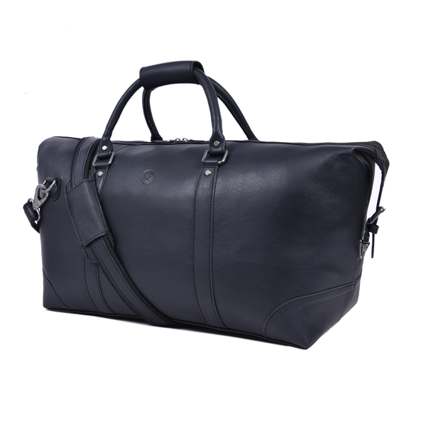 Premium Full-Grain Leather Travel Duffle Bag – 20" Weekender for Men & Women