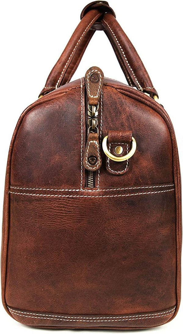 Leather Travel Duffel Bag: Versatile Father's Day Gift - Aaron Leather Goods - Aaron Leather Goods