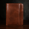 Vittoria Leather Organizer - Chestnut - Aaron Leather Goods