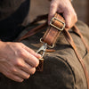 Travel Bags Leather Strap - Brown