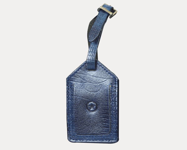 Leather Id Tag For Travel Bags - Aaron Leather Goods