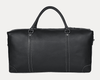 Handcrafted Black Leather Gym & Travel Duffle Bag - Aaron Leather Goods