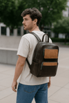 Aaron Leather Goods – Premium Leather and Suede Backpack - Aaron Leather Goods