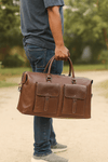 Leather Travel Bag -TB-226 - Aaron Leather Goods