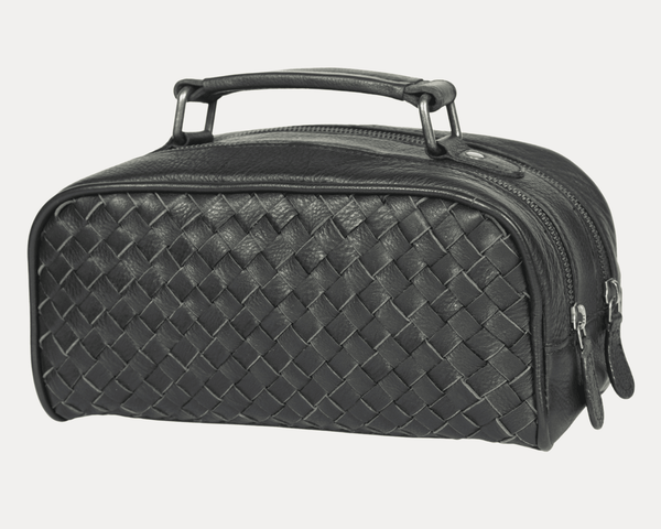 Atria Upcycled Leather Toiletry Bag - Aaron Leather Goods