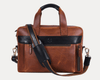 Brooklyn Leather Office Bag - Lux Tan - Aaron Leather Goods