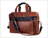 Brooklyn Leather Office Bag - Lux Tan - Aaron Leather Goods