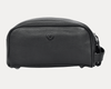 Amethyst Glow Leather Toiletry Bag - Black - Aaron Leather Goods