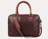 Madison Leather Office Bag - Lux Tan - Aaron Leather Goods