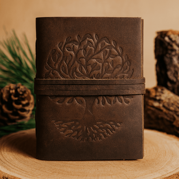 Tacoma Leather Journal - Dark Brown - Aaron Leather Goods
