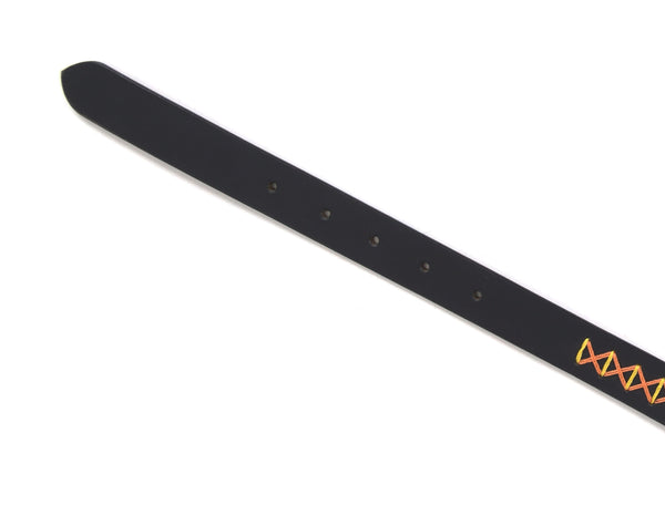 Zynkora Leather Suede Belt - Black