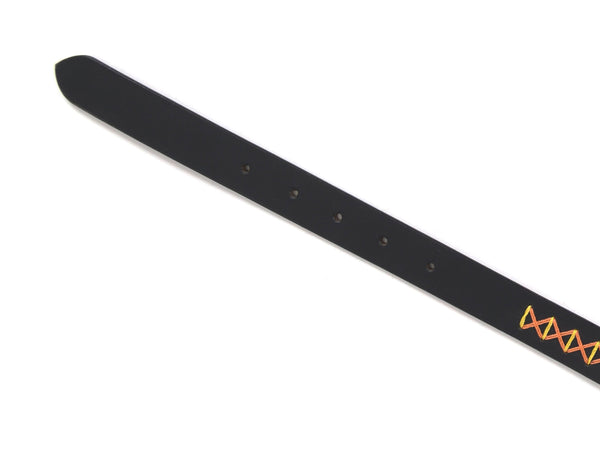 Zynkora Leather Suede Belt - Black - Aaron Leather Goods