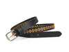 Zynkora Leather Suede Belt - Black