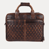 Classic Leather Laptop Briefcase by Aaron Leather Goods – Vintage Executive Style - Aaron Leather Goods