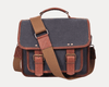Lourdes Canvas Camera Bag - Gray - Aaron Leather Goods