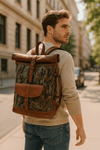 Fargo Camouflage Backpack - Camo Green - Aaron Leather Goods