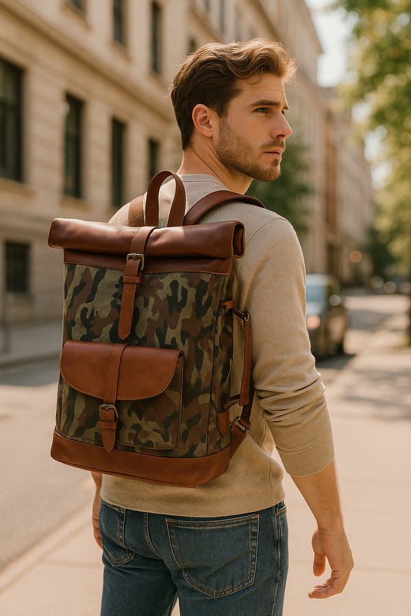 Fargo Camouflage Backpack - Camo Green