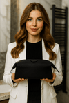 Normandy Leather Toiletry Bag - Raven Black - Aaron Leather Goods