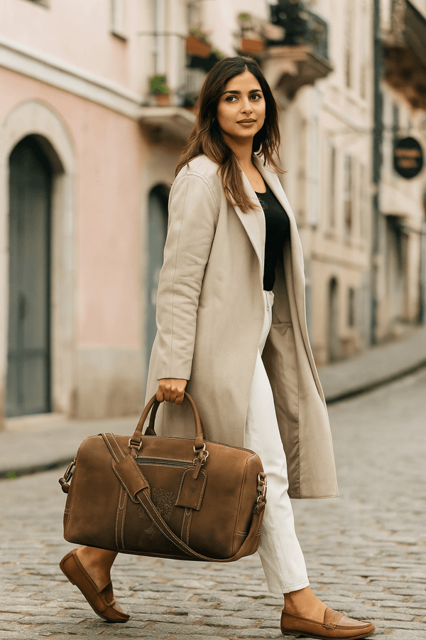 US Ranger Recon Leather Duffle Bag - Aaron Leather Goods