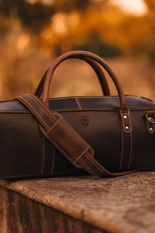 Tuscania Leather Knife Bag - Walnut Brown - Aaron Leather Goods