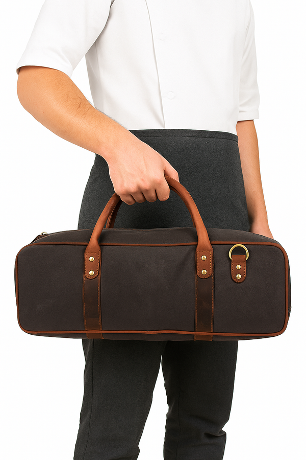 Malaga Canvas Knife Bag - Grey