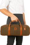 Malaga Canvas Knife Roll & Bag Combo - Moss Green - Aaron Leather Goods