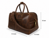 Hard Wax Leather Weekender Duffel Bag – Vintage Travel Holdall
