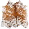 Premium Tan & White Hair-On Cowhide Rug | Natural Genuine Cowhide Hide